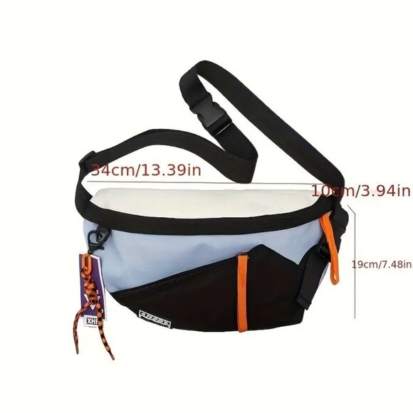 Multi-functional Hip Hop Waist Bag, Shoulder Bag, Crossbody Bag - Picture 3 of 5